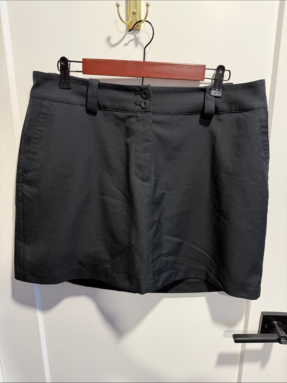 Nike Golf Black Mini Skort with Belt Loops Dressy Size 12 EUC